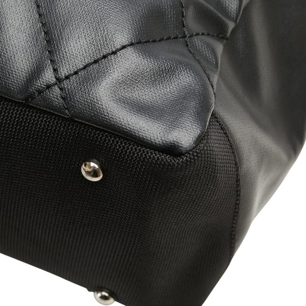 シャネル パリビアリッツGM トートバッグ ブラック PVC キャンバス レディース CHANEL 【中古】