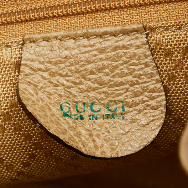 グッチ バンブー リュック バックパック 003 2058 0016 ベージュ スウェード レザー レディース GUCCI 【中古】