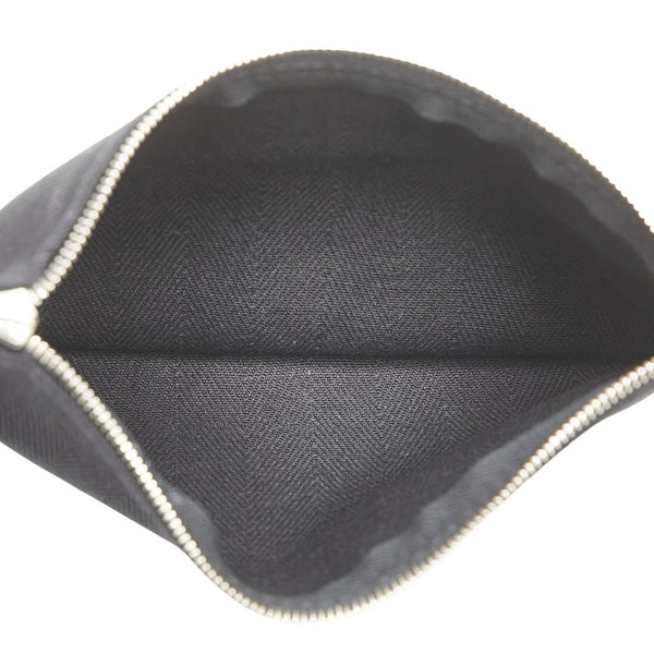 エルメス ヴァルパライソ ロングPM ハンドバッグ ブラック トワルシェブロン レザー レディース HERMES 【中古】