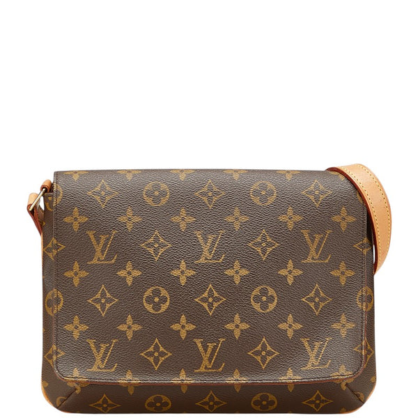 ルイ ヴィトン モノグラム ミュゼット タンゴ ショート ショルダーバッグ M51257 ブラウン PVC レザー レディース LOUIS VUITTON 【中古】