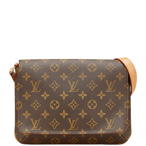 ルイ ヴィトン モノグラム ミュゼット タンゴ ショート ショルダーバッグ M51257 ブラウン PVC レザー レディース LOUIS VUITTON 【中古】