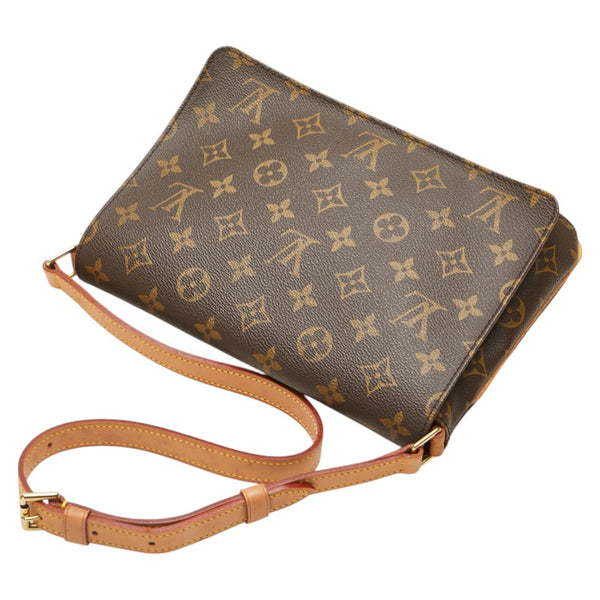 ルイ ヴィトン モノグラム ミュゼット タンゴ ショート ショルダーバッグ M51257 ブラウン PVC レザー レディース LOUIS VUITTON 【中古】