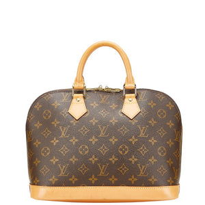 ルイ ヴィトン モノグラム アルマPM ハンドバッグ M51130 ブラウン PVC レザー レディース LOUIS VUITTON 【中古】