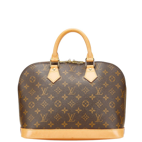 ルイ ヴィトン モノグラム アルマPM ハンドバッグ M51130 ブラウン PVC レザー レディース LOUIS VUITTON 【中古】