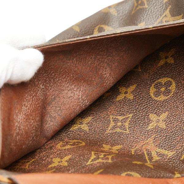 ルイ ヴィトン モノグラム ジュヌフィーユ 斜め掛け ショルダーバッグ M51226 ブラウン PVC レザー レディース LOUIS VUITTON 【中古】