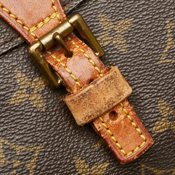 ルイ ヴィトン モノグラム ジュヌフィーユ 斜め掛け ショルダーバッグ M51226 ブラウン PVC レザー レディース LOUIS VUITTON 【中古】