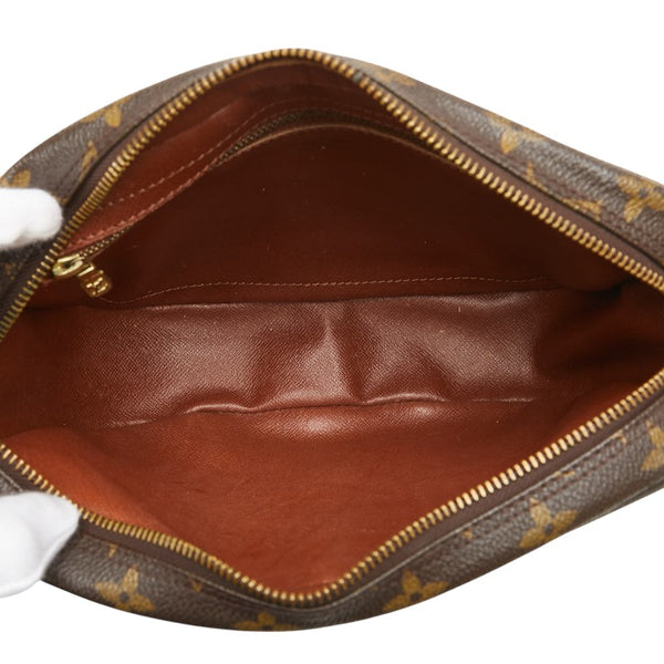 ルイ ヴィトン モノグラム ジュヌフィーユ 斜め掛け ショルダーバッグ M51226 ブラウン PVC レザー レディース LOUIS VUITTON 【中古】