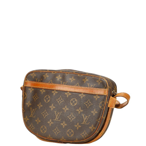 ルイ ヴィトン モノグラム ジュヌフィーユ 斜め掛け ショルダーバッグ M51226 ブラウン PVC レザー レディース LOUIS VUITTON 【中古】