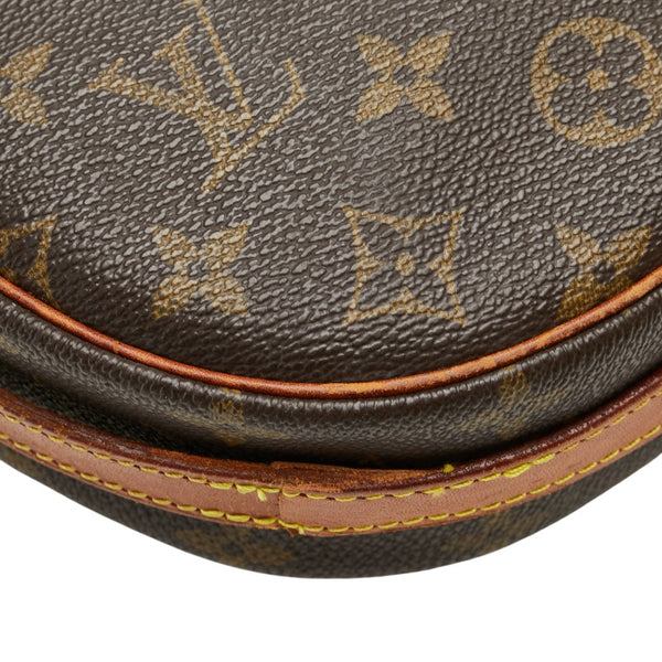 ルイ ヴィトン モノグラム ジュヌフィーユ 斜め掛け ショルダーバッグ M51226 ブラウン PVC レザー レディース LOUIS VUITTON 【中古】