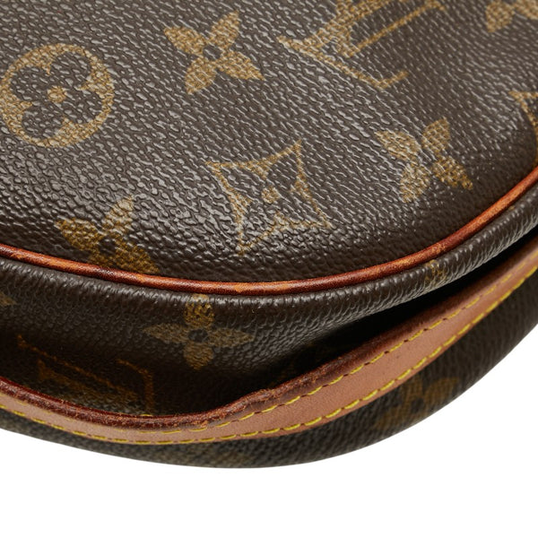 ルイ ヴィトン モノグラム ジュヌフィーユ 斜め掛け ショルダーバッグ M51226 ブラウン PVC レザー レディース LOUIS VUITTON 【中古】