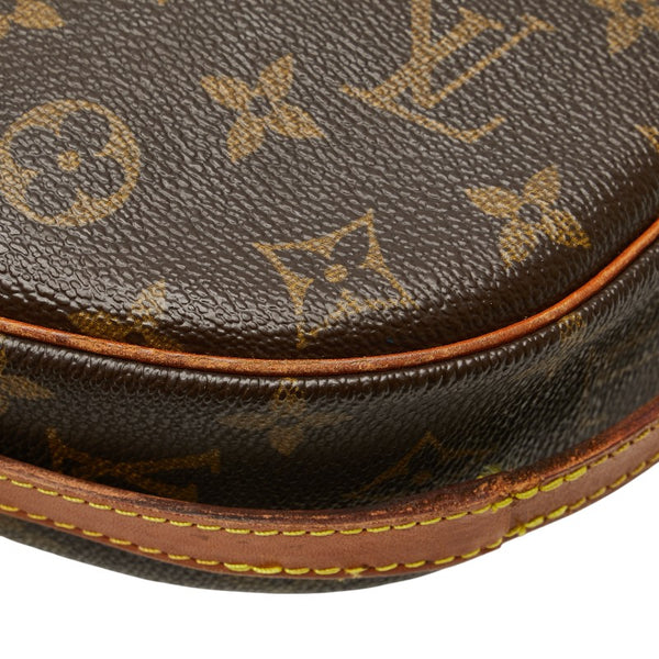 ルイ ヴィトン モノグラム ジュヌフィーユ 斜め掛け ショルダーバッグ M51226 ブラウン PVC レザー レディース LOUIS VUITTON 【中古】