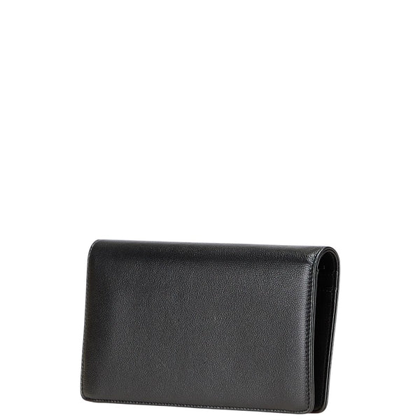 シャネル ココマーク 長財布 ブラック キャビアスキン レディース CHANEL 【中古】
