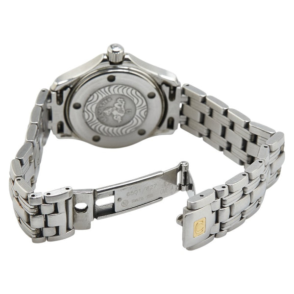 オメガ シーマスター120 デイト 腕時計 2511.81 クオーツ ブルー文字盤 ステンレススチール レディース OMEGA 【中古】