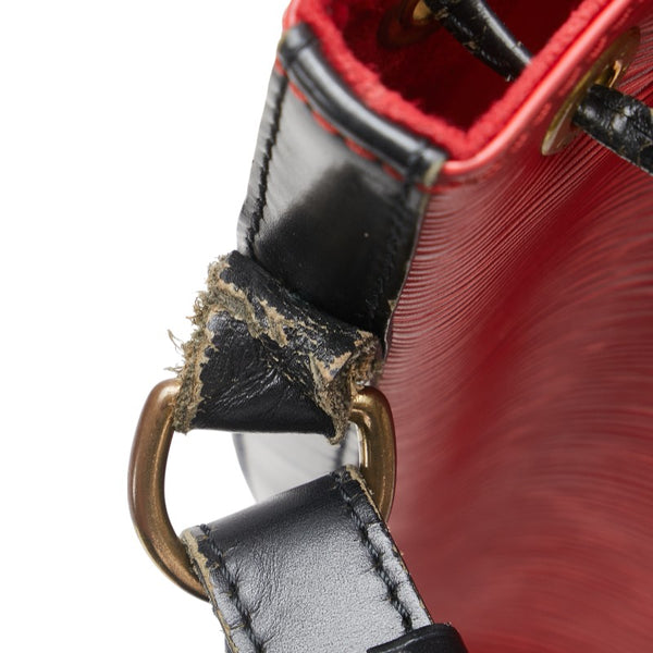 ルイ ヴィトン エピ プチノエ ワンショルダーバッグ M44172 カスティリアンレッド ノワール レザー レディース LOUIS VUITTON 【中古】