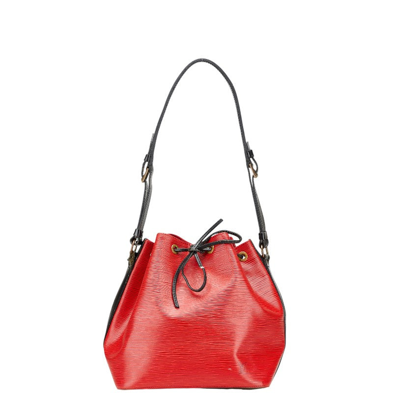 ルイ ヴィトン エピ プチノエ ワンショルダーバッグ M44172 カスティリアンレッド ノワール レザー レディース LOUIS VUITTON 【中古】