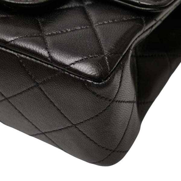 シャネル マトラッセ ココマーク 親子バッグ ハンドバッグ ブラック ラムスキン レディース CHANEL 【中古】