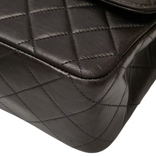 シャネル マトラッセ ココマーク 親子バッグ ハンドバッグ ブラック ラムスキン レディース CHANEL 【中古】