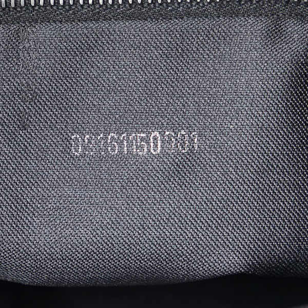 フェンディ マンマバケット ワンショルダーバッグ ブラック レザー コットンジャージ レディース FENDI 【中古】