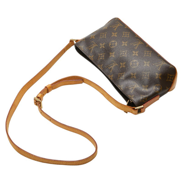 ルイ ヴィトン モノグラム トロター ショルダーバッグ M51240 ブラウン PVC レザー レディース LOUIS VUITTON 【中古】