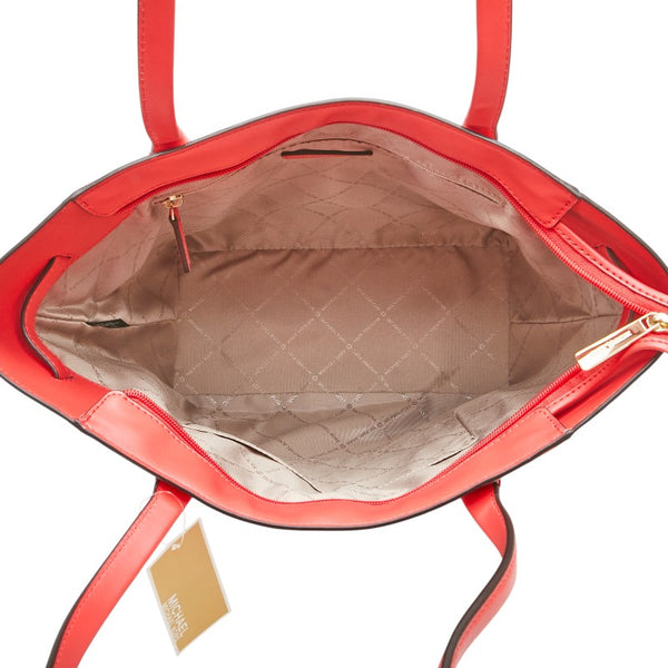 マイケルコース MKシグネチャー カルメン ラージ トートバッグ ショルダーバッグ 35S2GNMT3B レッド系 PVC レディース Michael Kors 【中古】