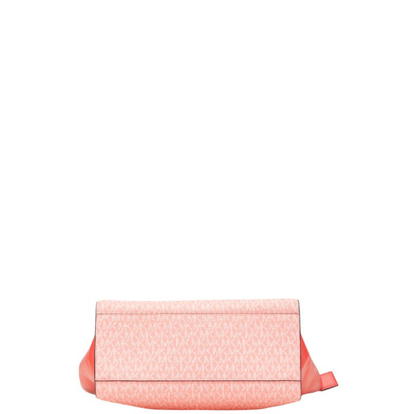 マイケルコース MKシグネチャー カルメン ラージ トートバッグ ショルダーバッグ 35S2GNMT3B レッド系 PVC レディース Michael Kors 【中古】