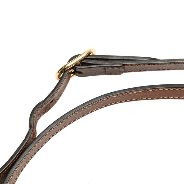 グッチ GGスプリーム スモール ハンドバッグ ショルダーバッグ 2WAY 409534 ベージュ ブラウン PVC レザー レディース GUCCI 【中古】