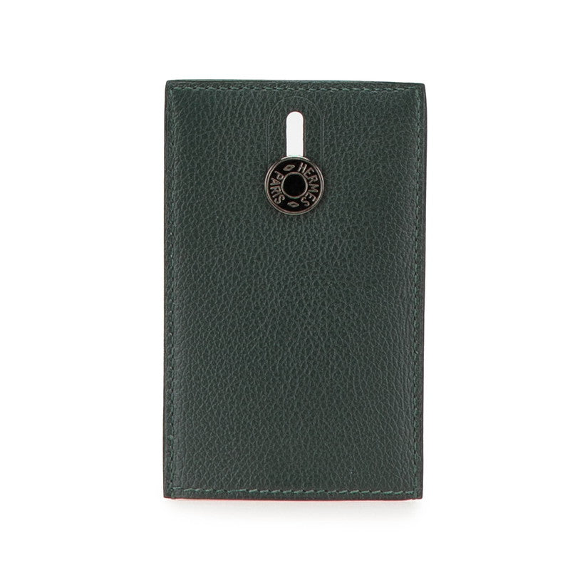 エルメス ディアボロ カードケース グリーン エバーカーフ レディース HERMES 【中古】