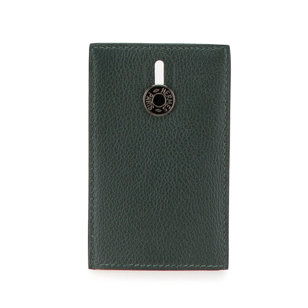 エルメス ディアボロ カードケース グリーン エバーカーフ レディース HERMES 【中古】