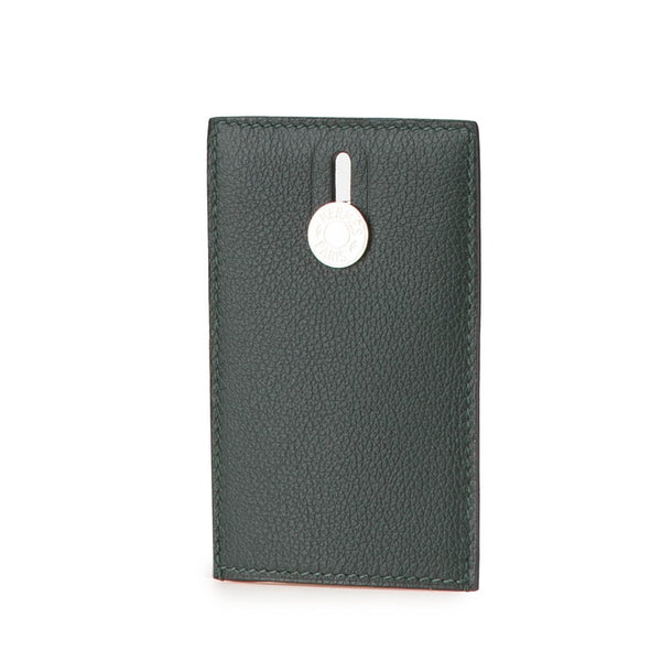 エルメス ディアボロ カードケース グリーン エバーカーフ レディース HERMES 【中古】