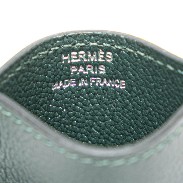エルメス ディアボロ カードケース グリーン エバーカーフ レディース HERMES 【中古】