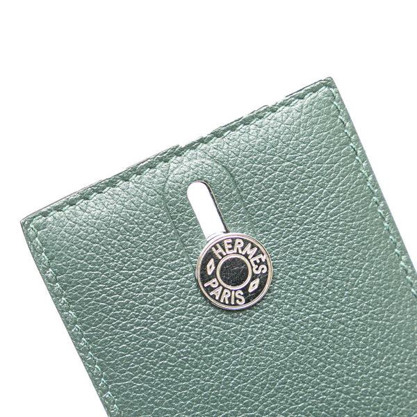 エルメス ディアボロ カードケース グリーン エバーカーフ レディース HERMES 【中古】
