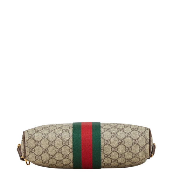 グッチ オフディア GGスプリーム シェリーライン 斜め掛け ショルダーバッグ 547934 ベージュ ブラウン PVC レザー レディース GUCCI 【中古】