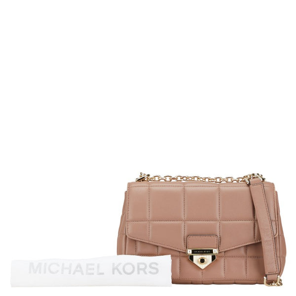 マイケルコース チェーン ショルダーバッグ 30H0G1SL1T ベージュ レザー レディース Michael Kors 【中古】