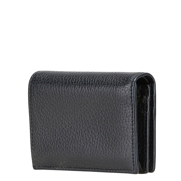 グッチ GGマーモント ダブルG コンパクトウォレット カードケース 456126 レザー レディース GUCCI 【中古】