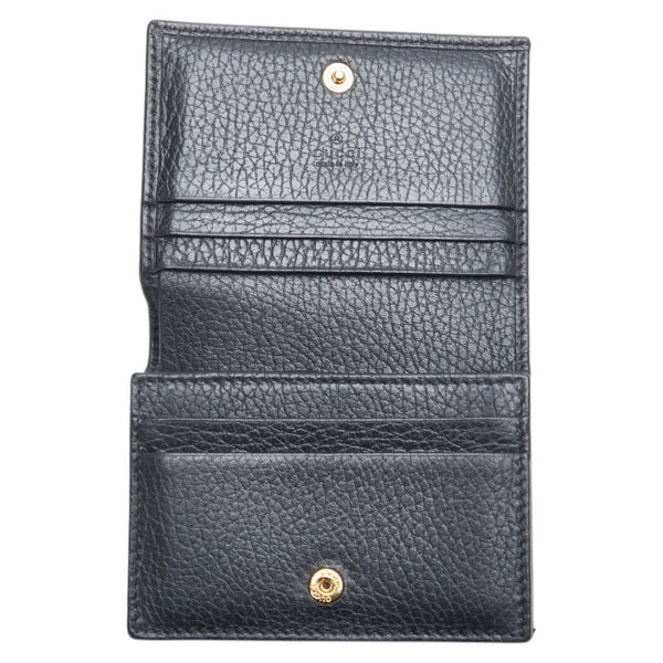 グッチ GGマーモント ダブルG コンパクトウォレット カードケース 456126 レザー レディース GUCCI 【中古】