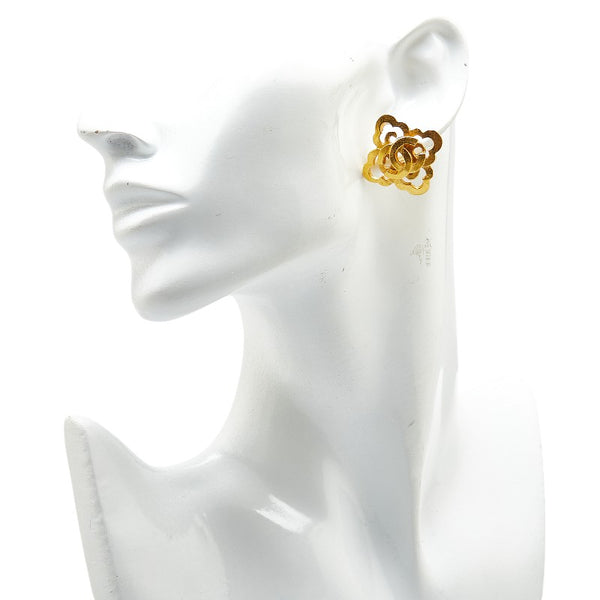 シャネル ココマーク イヤリング ゴールド メッキ レディース CHANEL 【中古】