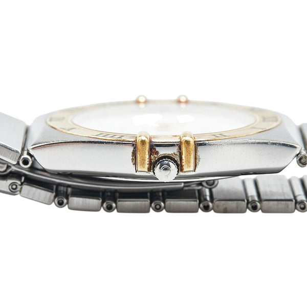 オメガ コンステレーション 腕時計 クオーツ ホワイト文字盤 ステンレススチール メッキ メンズ OMEGA 【中古】