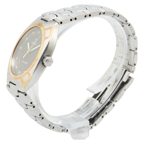 オメガ シーマスター ポラリス 腕時計 2510.40 クオーツ グレー文字盤 ステンレススチール イエローゴールド メンズ OMEGA 【中古】