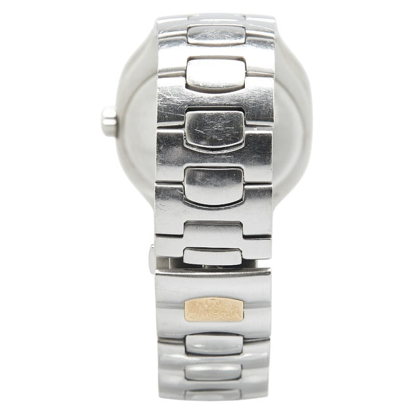 オメガ シーマスター ポラリス 腕時計 2510.40 クオーツ グレー文字盤 ステンレススチール イエローゴールド メンズ OMEGA 【中古】