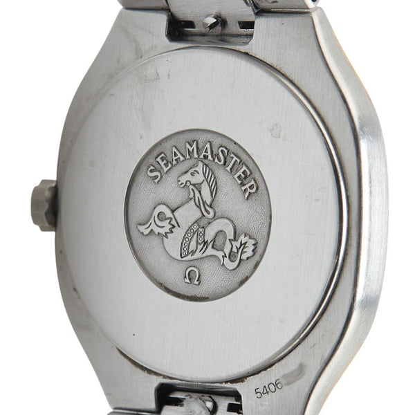 オメガ シーマスター ポラリス 腕時計 2510.40 クオーツ グレー文字盤 ステンレススチール イエローゴールド メンズ OMEGA 【中古】