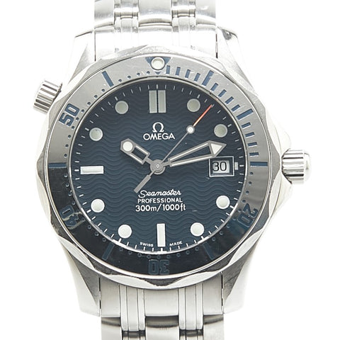 オメガ シーマスター プロフェッショナル 300 腕時計 2562.80 クオーツ ネイビー文字盤 ステンレススチール メンズ OMEGA 【中古】