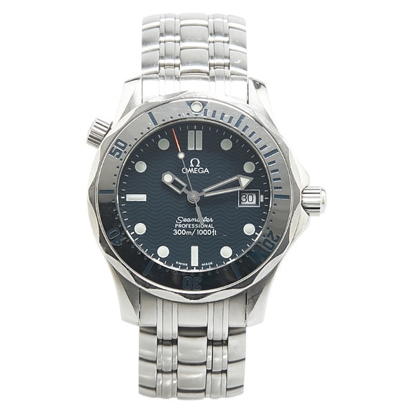 オメガ シーマスター プロフェッショナル 300 腕時計 2562.80 クオーツ ネイビー文字盤 ステンレススチール メンズ OMEGA 【中古】