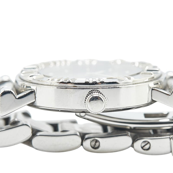 ティファニー アトラス 腕時計 クオーツ ブラック文字盤 ステンレススチール レディース TIFFANY&Co. 【中古】