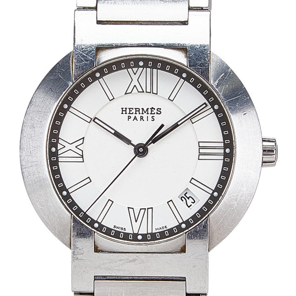 エルメス ノマード 腕時計 NO1.710 キネティック ホワイト文字盤 ステンレススチール メンズ HERMES 【中古】