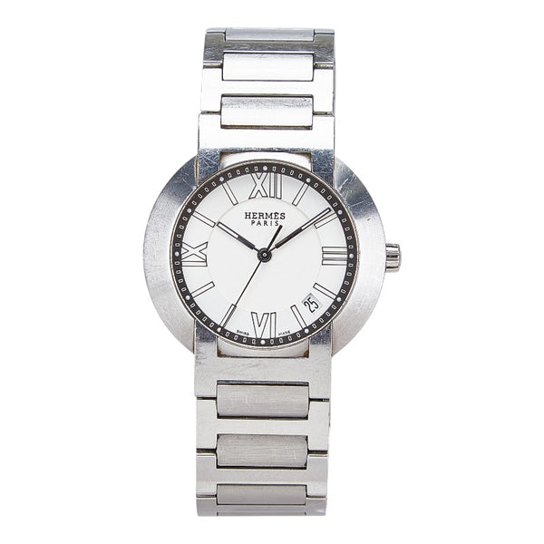 エルメス ノマード 腕時計 NO1.710 キネティック ホワイト文字盤 ステンレススチール メンズ HERMES 【中古】