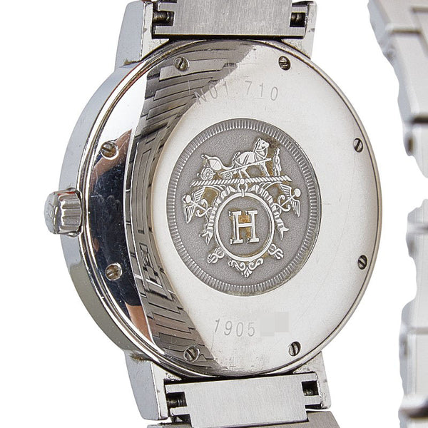 エルメス ノマード 腕時計 NO1.710 キネティック ホワイト文字盤 ステンレススチール メンズ HERMES 【中古】