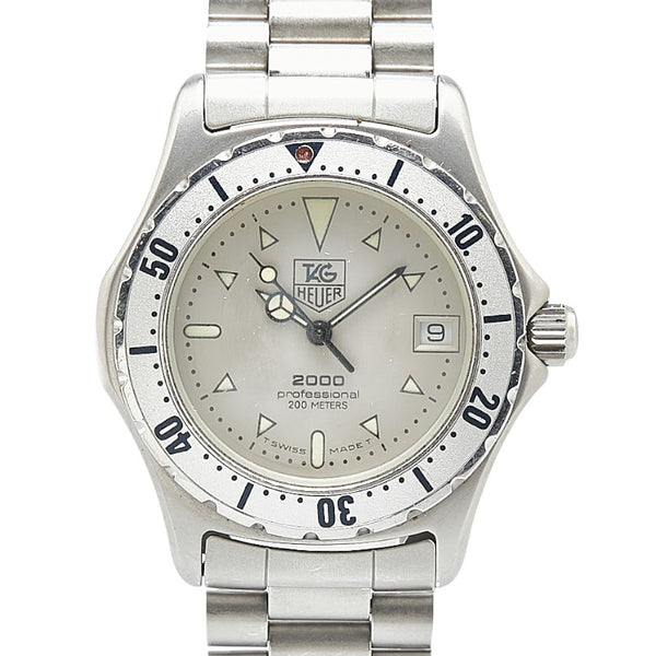 タグホイヤー 2000シリーズ 腕時計 972.013B-1 クオーツ ベージュ文字盤 ステンレススチール メンズ TAG HEUER 【中古】