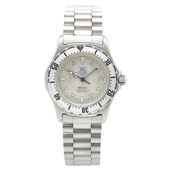 タグホイヤー 2000シリーズ 腕時計 972.013B-1 クオーツ ベージュ文字盤 ステンレススチール メンズ TAG HEUER 【中古】