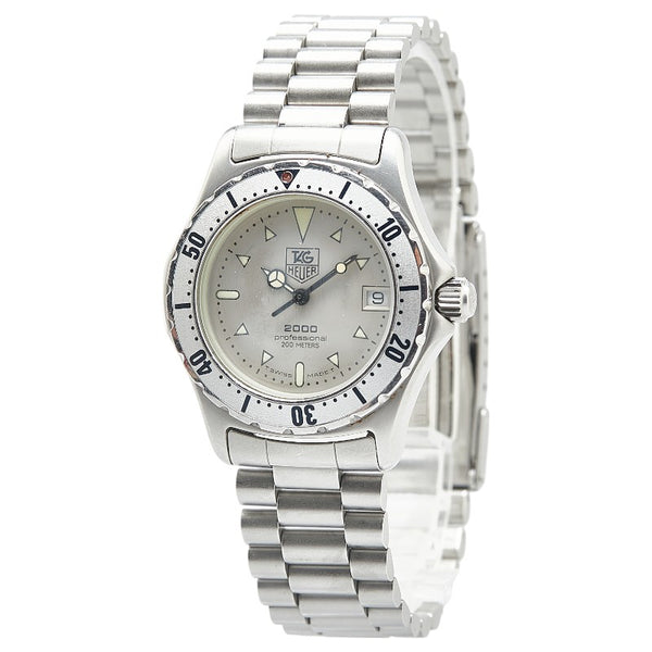 タグホイヤー 2000シリーズ 腕時計 972.013B-1 クオーツ ベージュ文字盤 ステンレススチール メンズ TAG HEUER 【中古】