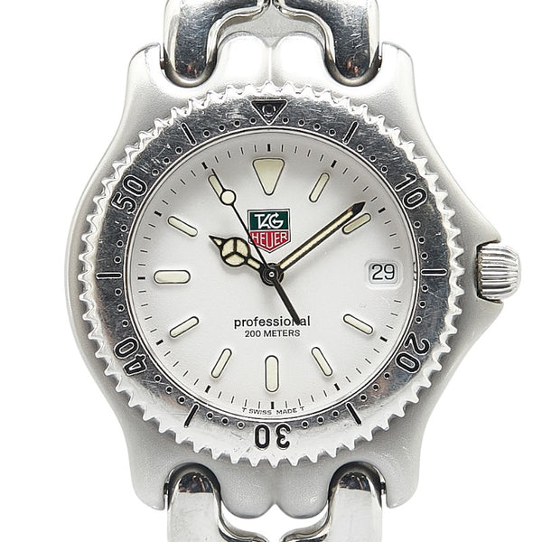 タグホイヤー セル 腕時計 S99.006M クオーツ ホワイト文字盤 ステンレススチール メンズ TAG HEUER 【中古】